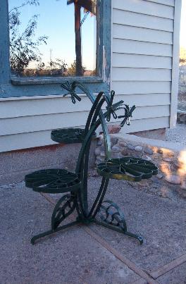 dragonfly flower plant stand