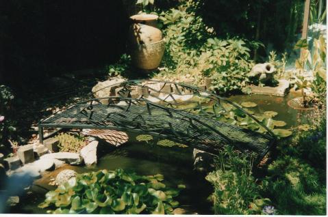 goldfish pond bridge