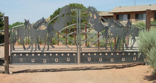 heart horse double gate